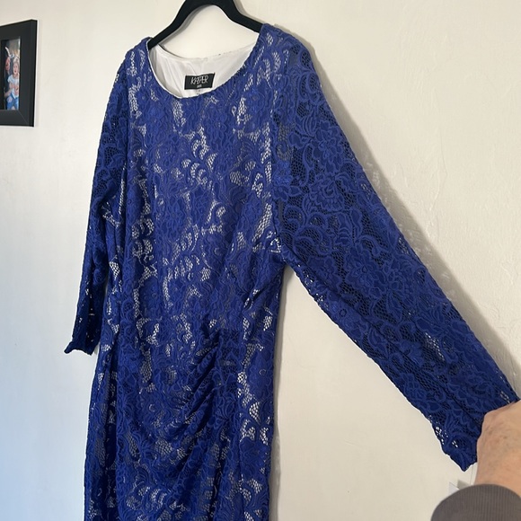 🎈3/$25🎈NWT Kasper 1X Laurissa Lace Sheath Dress - Picture 6 of 8